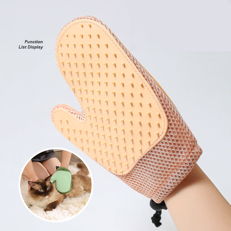 Comb 2-in-1 Floating Hair Removal Pet Gloves Pet Supplies Dog Cat Hair Remove - Premium all pets - Just $13.85! Shop now at Animal Bargain