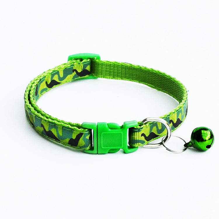 Pet camouflage bell collar - Premium Collars + Leashes - Just $13.43! Shop now at Animal Bargain