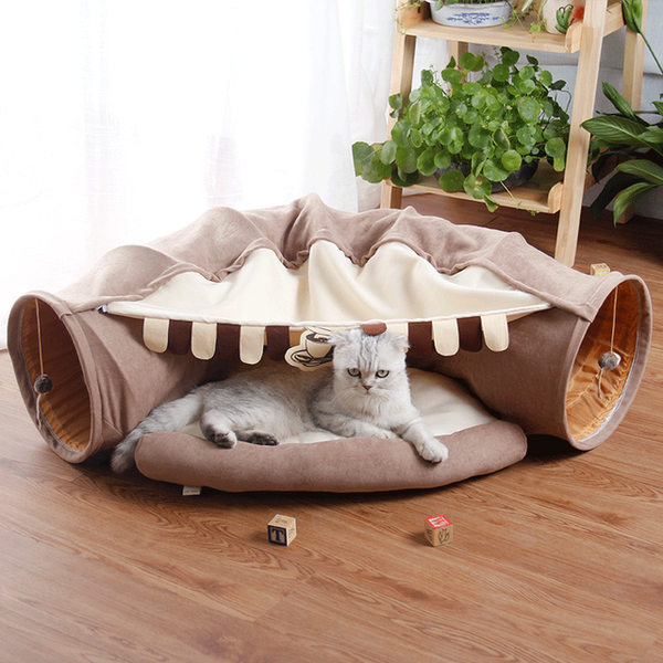 Pet Cats Tunnel Interactive Play Toy Mobile Collapsible Ferrets Rabbit Bed tunnels Indoor Toys Kitten Exercising Products - Premium 0 - Just $175.23! Shop now at Animal Bargain
