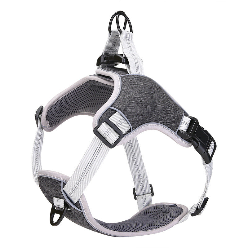 Adjustable Reflective Chest And Back For Pets Going Out - Premium All Pets - Just $34.18! Shop now at Animal Bargain