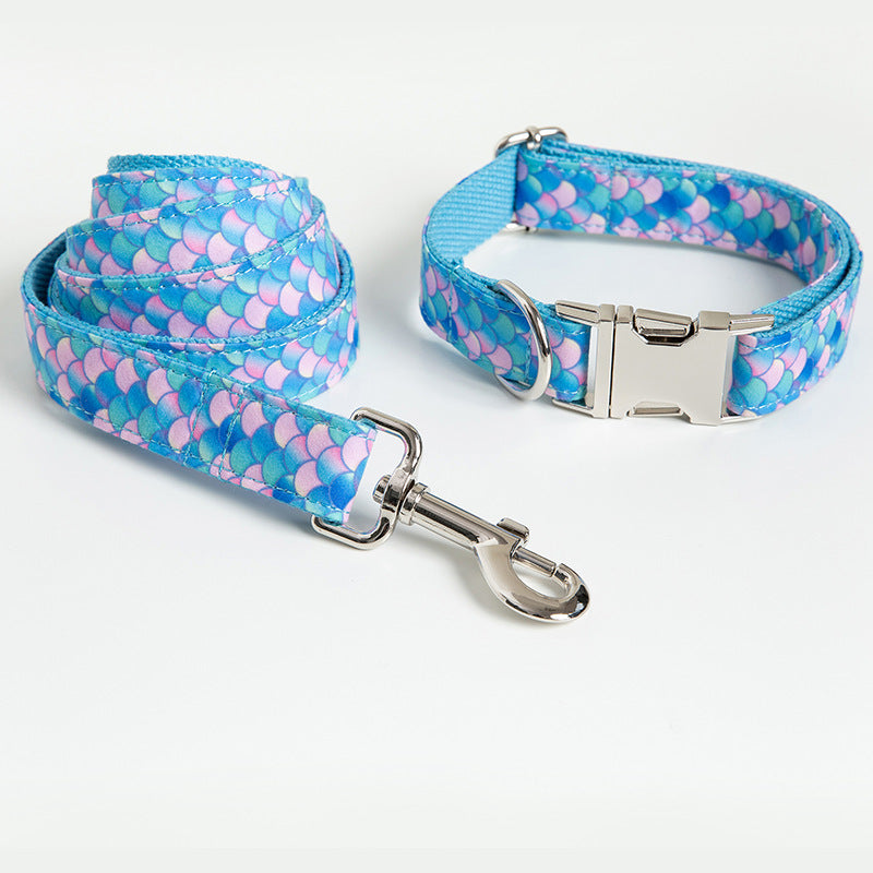 Mermaid Pet Collar Leash Dog Leash - Premium 0 - Just $53.19! Shop now at Animal Bargain