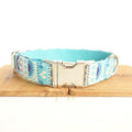 Pet blue flower collar handmade dog collar - Premium 7 - Just $39.50! Shop now at Animal Bargain