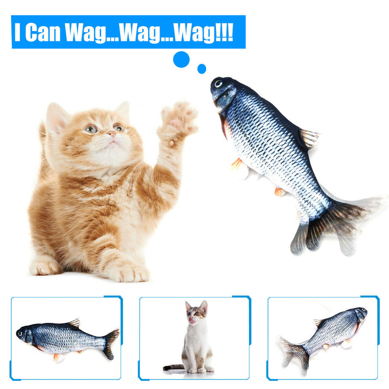 Pet Soft Electronic Fish Shape Cat Toy Electric USB Charging Simulation Fish Toys Funny Cat Chewing Playing Supplies Dropshiping - Premium Pet Toys - Just $106.69! Shop now at Animal Bargain