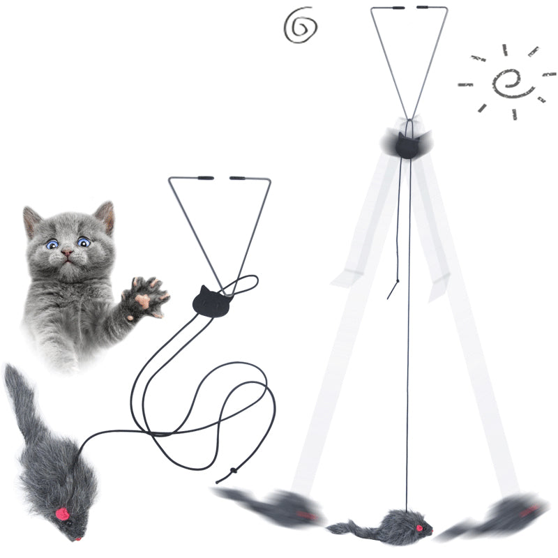 Pet Telescopic Hanging Door Small Mouse Pets Cat Toy - Premium All Pets - Just $13.55! Shop now at Animal Bargain
