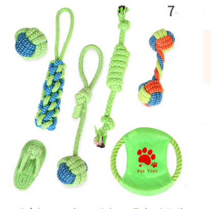 Molar supplies cotton rope toy cat and dog rope knot toy dog bite cleaning tooth toy set - Premium Pet Toys - Just $30.86! Shop now at Animal Bargain