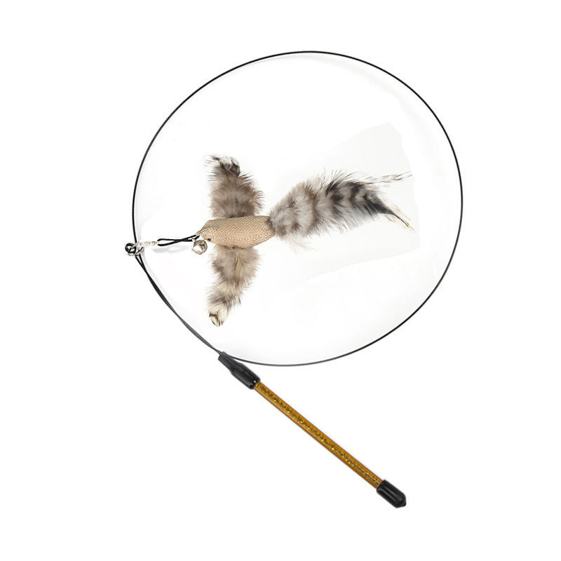 Steel Wire Feather Funny Cat Stick Long Rod - Premium Beds - Just $13.45! Shop now at Animal Bargain