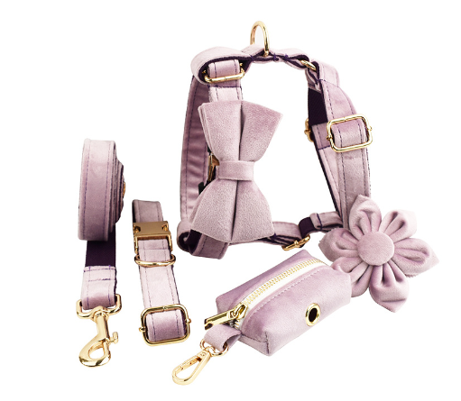 Pet Collar Dog Fabric Velvet - Premium Collars + Leashes - Just $171.84! Shop now at Animal Bargain