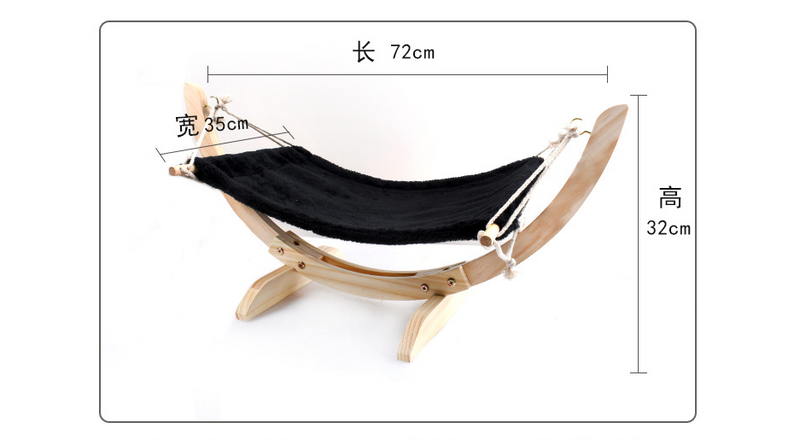 Cat Hammock Wooden Bed Pet Supplies - Premium all pets - Just $19.87! Shop now at Animal Bargain