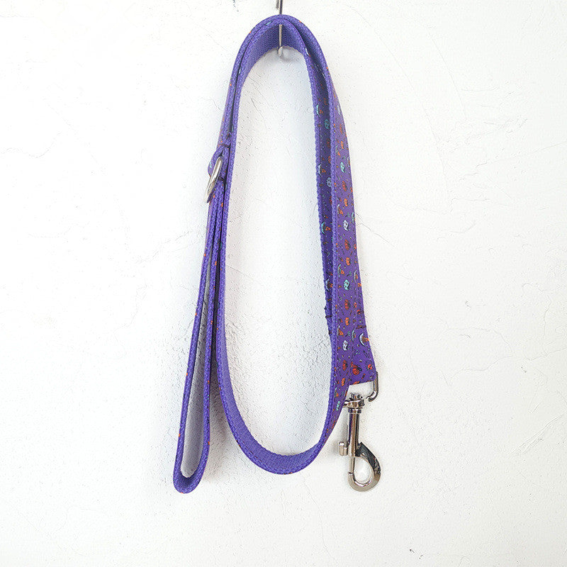Purple Halloween Pet Set Dog Collar - Premium Collars + Leashes - Just $45.44! Shop now at Animal Bargain