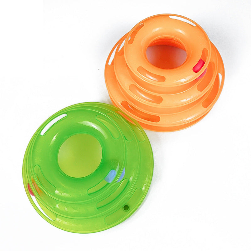 Interactive Funny four layer Cat Turntable Pet Ball Tower Tracks Toy - Premium Pet Toys - Just $20.41! Shop now at Animal Bargain