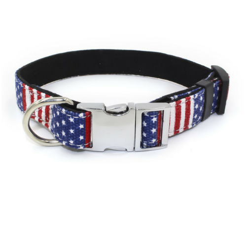 Metal quick-release buckle fabric collar collar adjustable size small and medium-sized dogs - Premium Collars + Leashes - Just $13.70! Shop now at Animal Bargain