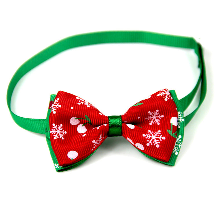 1 Pieces Cute Christmas Pet Supplies Handmade Ribbon Dog Bow Ties 8 Colors Cat Neck Tie Dog Accessories - Premium all pets - Just $14.57! Shop now at Animal Bargain