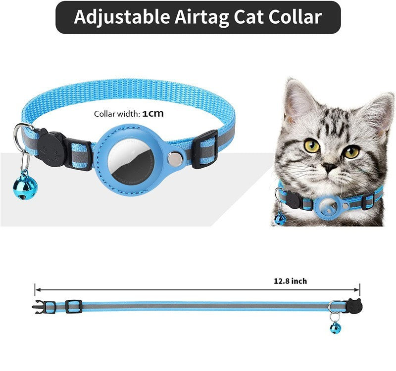Pet Collar With Bell Airtag Reflective Collar - Premium Collars + Leashes - Just $14.57! Shop now at Animal Bargain