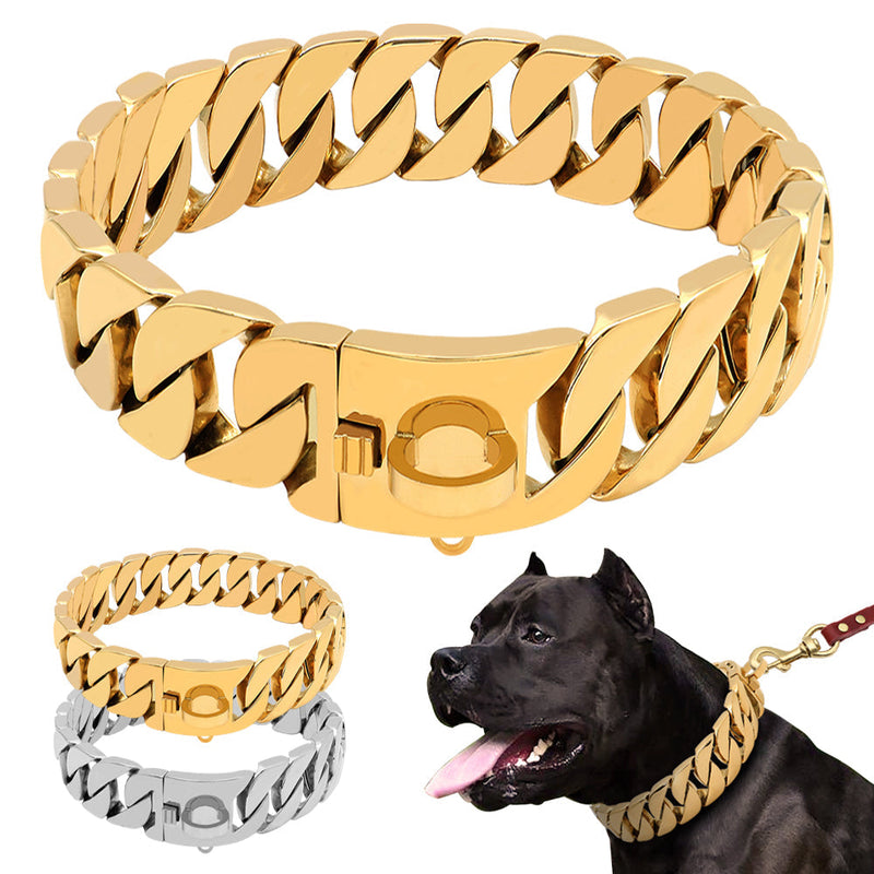 Stainless steel dog chain - Premium all pets - Just $253.17! Shop now at Animal Bargain
