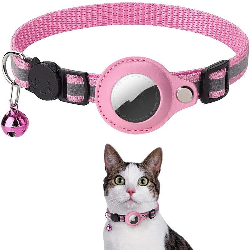 Pet Collar With Bell Airtag Reflective Collar - Premium Collars + Leashes - Just $14.57! Shop now at Animal Bargain