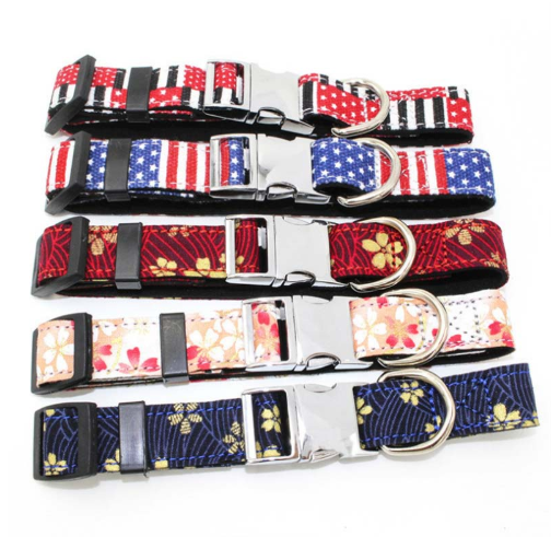 Metal quick-release buckle fabric collar collar adjustable size small and medium-sized dogs - Premium Collars + Leashes - Just $13.70! Shop now at Animal Bargain