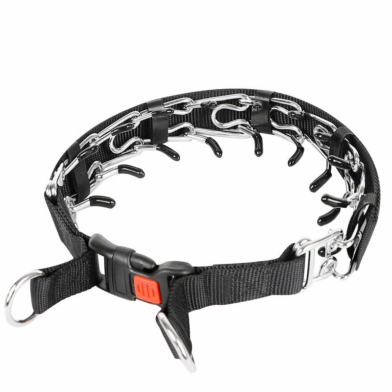 Removable Locking Dog Training Collar Collar Stimulation Chain Velcro - Premium Collars + Leashes - Just $29.39! Shop now at Animal Bargain