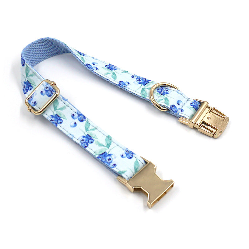 Cute Blueberry Print Pet Lettering Collar - Premium all pets - Just $45.70! Shop now at Animal Bargain
