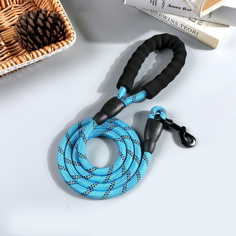 Reflective Nylon Round Rope Dog Leash - Premium Collars + Leashes - Just $13.96! Shop now at Animal Bargain