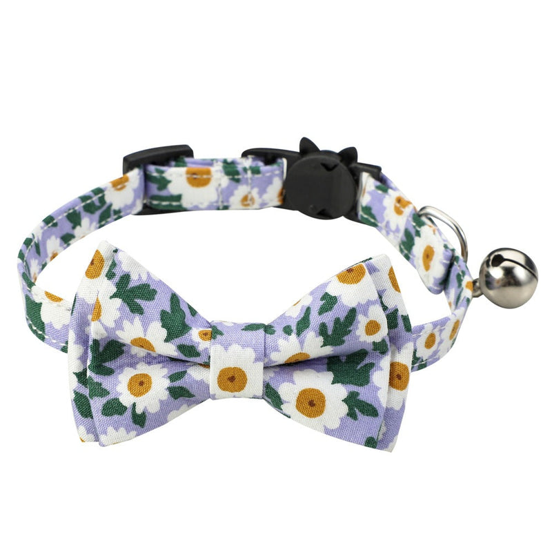 Cotton Small Floral Cat Collar Pet Bow - Premium all pets - Just $14.13! Shop now at Animal Bargain