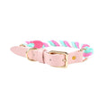 Hand Woven Cotton Rope Leather Pu Collar Pet Collar - Premium Collars + Leashes - Just $38.62! Shop now at Animal Bargain