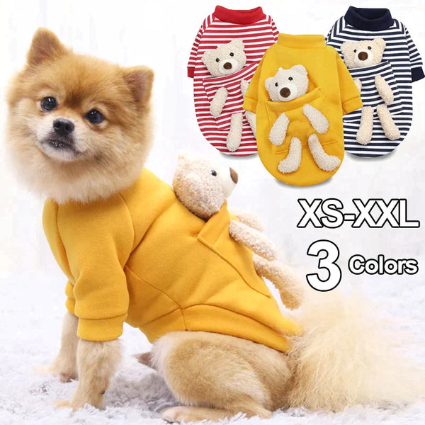 Cute Warm Dogs Clothes Pet Jersey Sweater Outfit Puppy Pets Clothing for Small Medium Dogs Cats Chihuahua Bulldog Yorkies - Premium All Pets - Just $6.75! Shop now at Animal Bargain