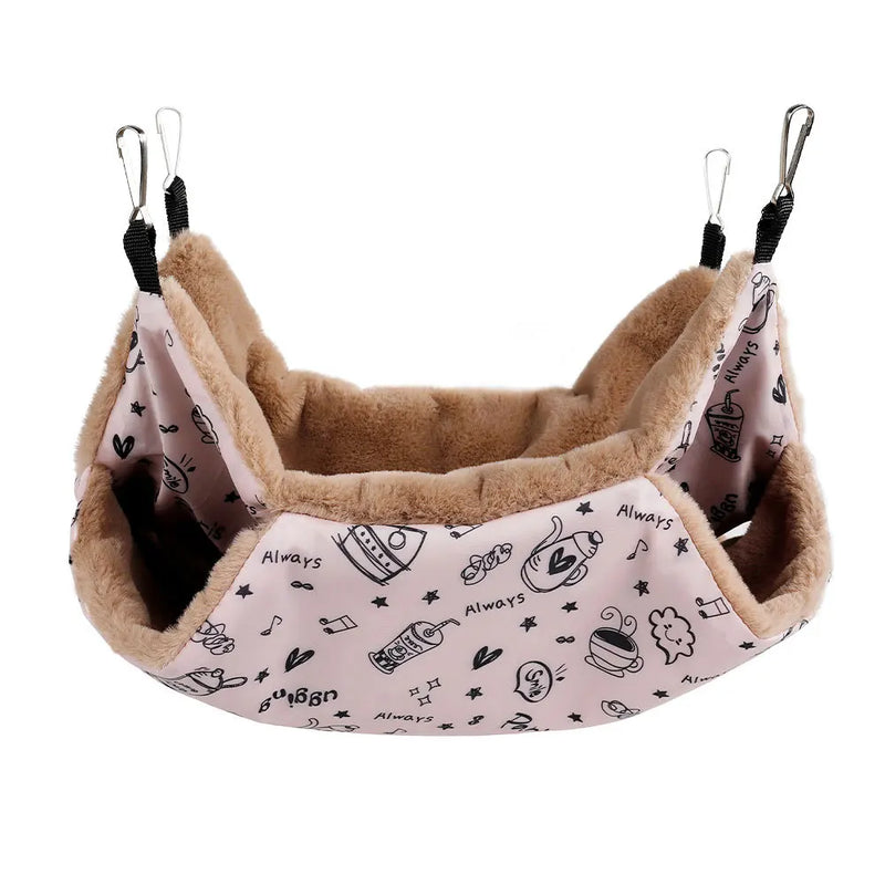 Winter Warm Hamster Hammock Guinea Pig Hanging Beds House for Small Animal Cage Rat Squirrel Chinchillas Nests Pets Supplies - Premium All Pets - Just $8.10! Shop now at Animal Bargain
