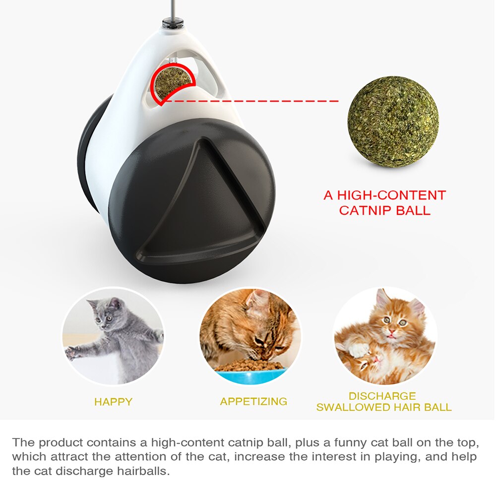 Tumbler Swing Toys for Cats Kitten Interactive Balance Car Cat Chasing Toy With Catnip Funny Pet Products for Dropshipping - Premium Pet Toys - Just $16.20! Shop now at Animal Bargain