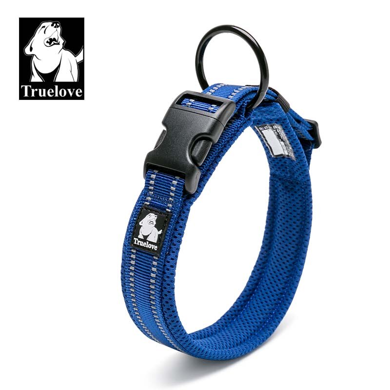 Truelove Adjustable Dog Collar Nylon Mesh Padded Pet Collar Reflective for Dog Training Outdoor Comfortable Dog Necklace for Pet - Premium all pets - Just $37.80! Shop now at Animal Bargain