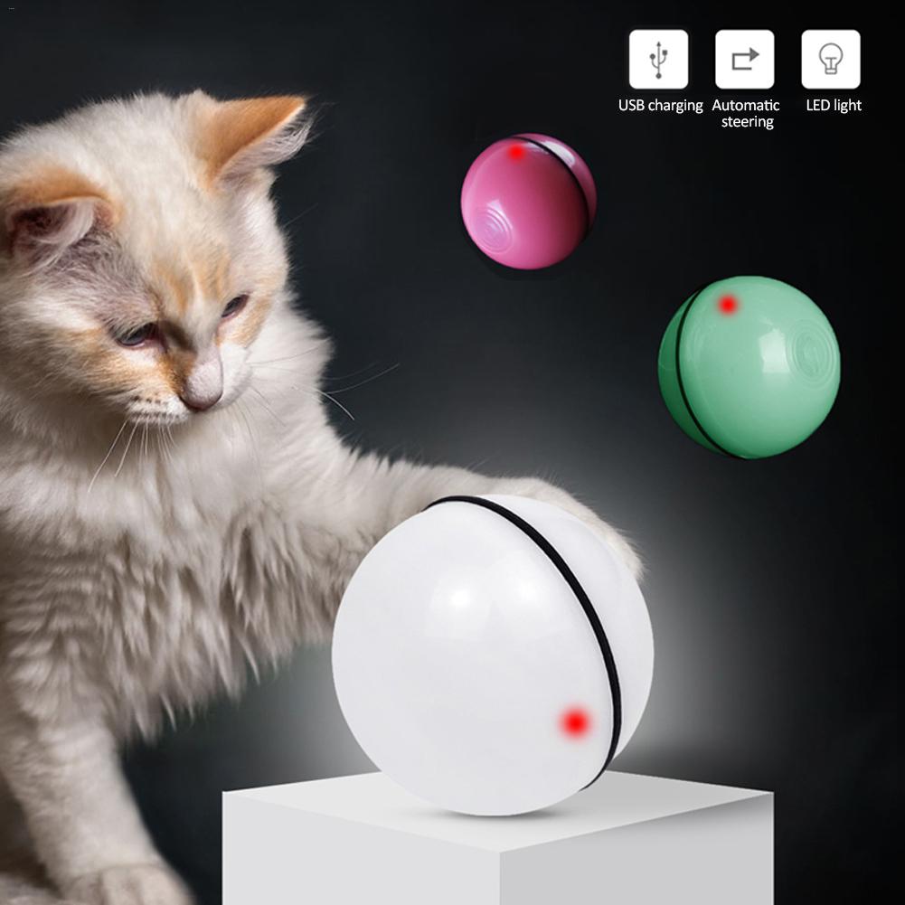 Smart Jumping Ball USB Electric Pet Toys Magic Roller Ball Cat LED Rolling Flash Ball Automatic Rotating Toy For Cat Dog Kids - Premium Pet Toys - Just $36.45! Shop now at Animal Bargain