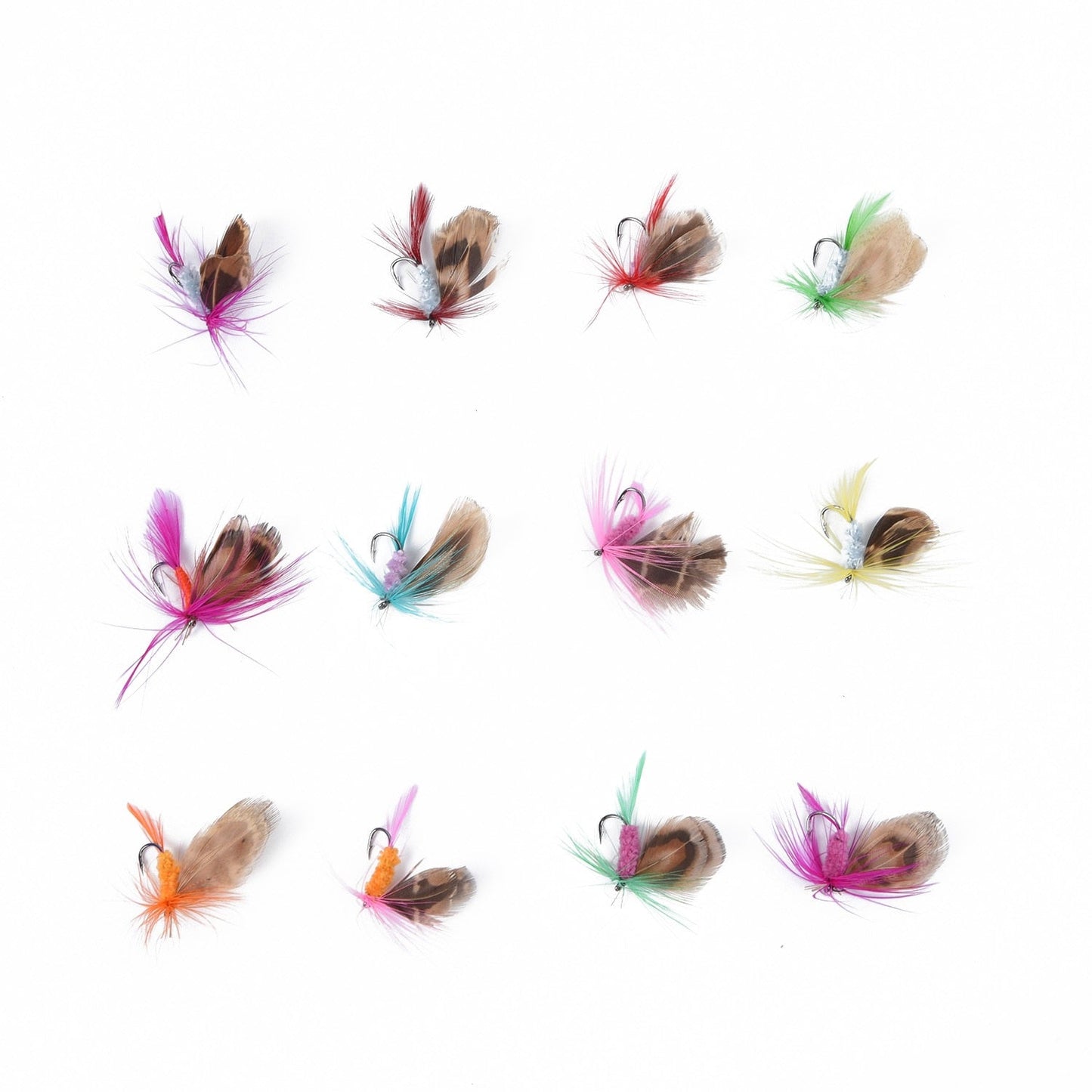 12Pcs/Set Insects Flies Fly Fishing Lures Bait High Carbon Steel Hook Fish Tackle With Super Sharpened Crank Hook Perfect Decoy - Premium Fish - Just $27! Shop now at Animal Bargain