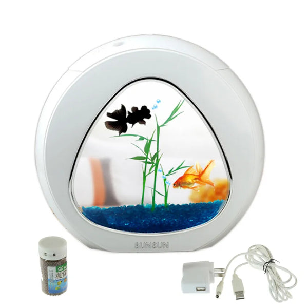mini aquarium fish tank aquarium fish bowl aquarium tank 110V-220V/USB LED lighting comes aerobic filtration system Integration - Premium  - Just $132.30! Shop now at Animal Bargain