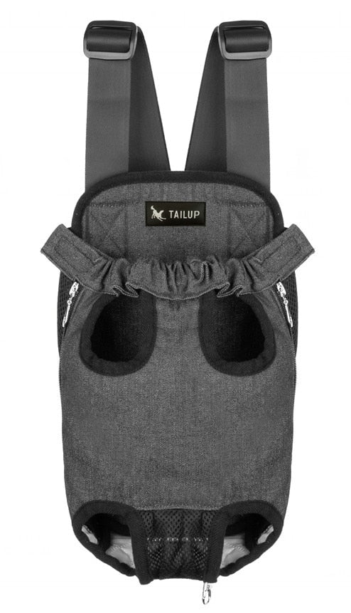 TAILUP Autumn And Winter  Denim Front Pet Carrier Bag Double Shoulder Carrying Small Dog And Cat Quilted Soft Short Plush - Premium all pets - Just $22.95! Shop now at Animal Bargain