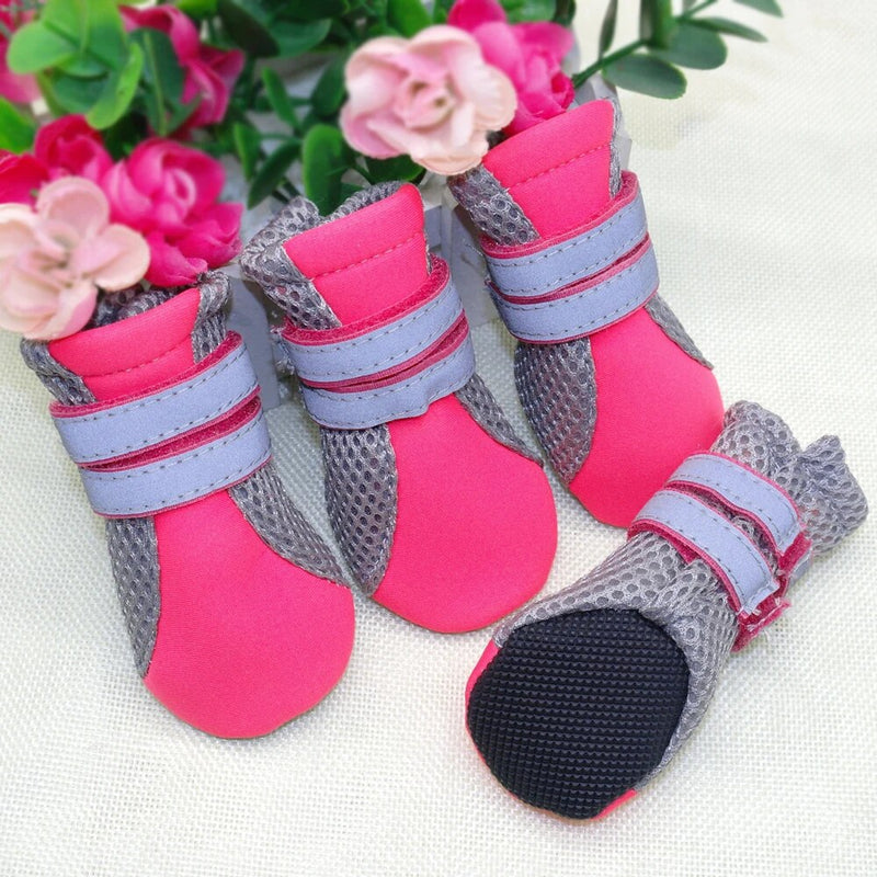 4pcs Pet Dog Shoes Puppy Cat Chihuahua Rain Boots Waterproof Rubber Anti-slip Footwear For Small Cats Dogs Teddy Socks Booties - Premium  - Just $33.75! Shop now at Animal Bargain