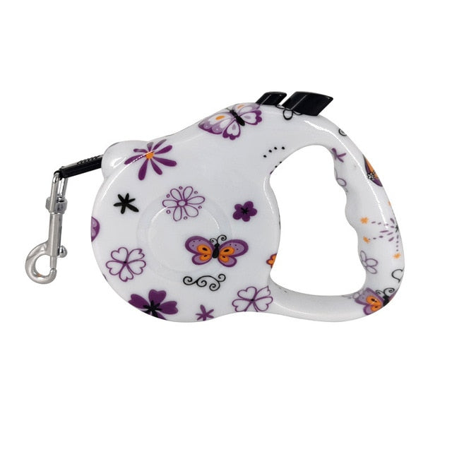 Retractable Dog Leashes Automatic Flexible 3M/5M Printed Puppy Cats Strong Nylon Collar Leads For Medium Pet Products Outdoor - Premium Collars + Leashes - Just $32.40! Shop now at Animal Bargain