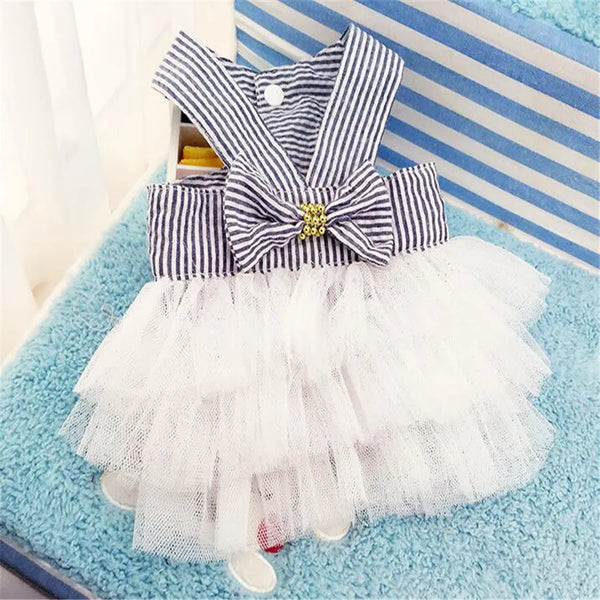 Cute Dog Wedding Dress Summer Pet Layered Princess Skirt Cat Doggy Clothes Luxury Party Apparel Shirt For Pet Dog(Fast Delivery) - Premium  - Just $37.80! Shop now at Animal Bargain