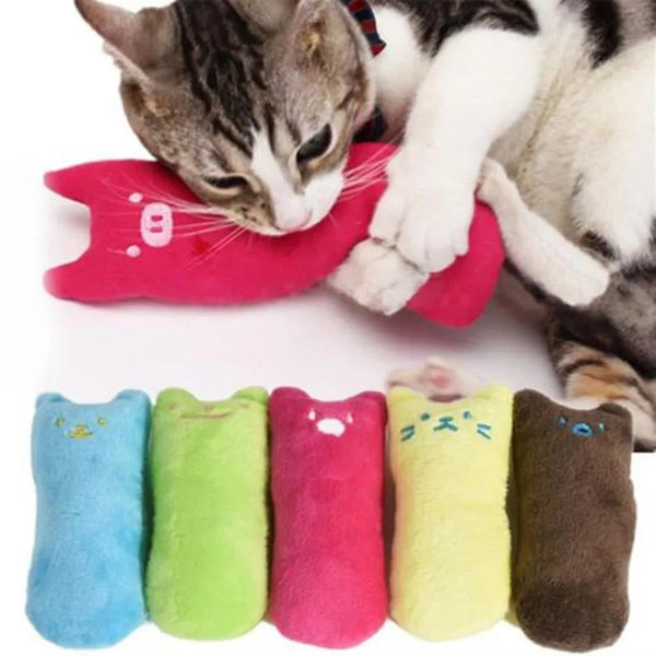 1 Pcs Catnip Cat Toys Pillow Interactive Cat Toy Catnip Pet Supplies Pillow Thumb Plush Teeth Grinding Bite Mint Cat Accessories - Premium  - Just $14.85! Shop now at Animal Bargain