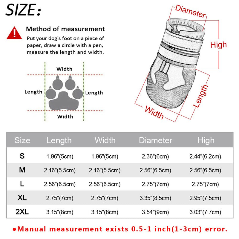 Waterproof Dog Shoes Reflective Pet Shoe Boot Non-slip Warm Winter Dogs Perro Snow Rain Boots For Small Medium Large Dogs - Premium all pets - Just $17.55! Shop now at Animal Bargain