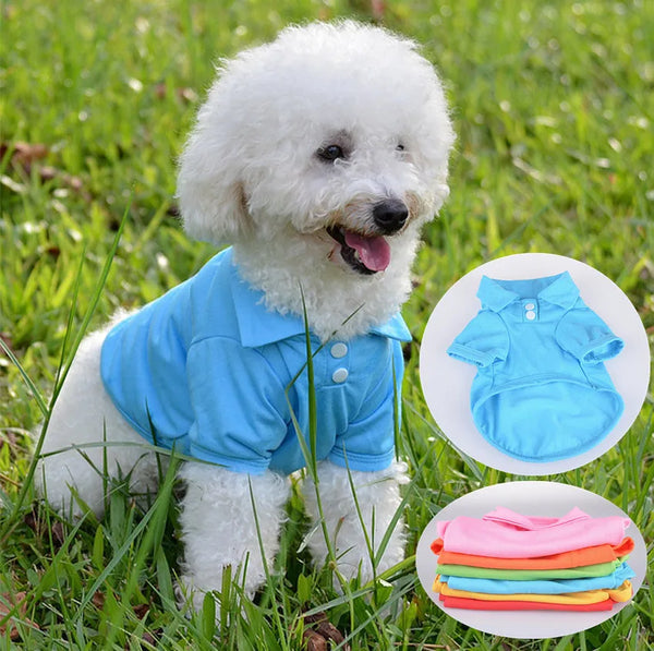 Pet Puppy Comfortable Summer Shirt for Small Dog Cat Clothes Costume Apparel T-Shirt Durable Pet Accessory - Premium  - Just $8.10! Shop now at Animal Bargain