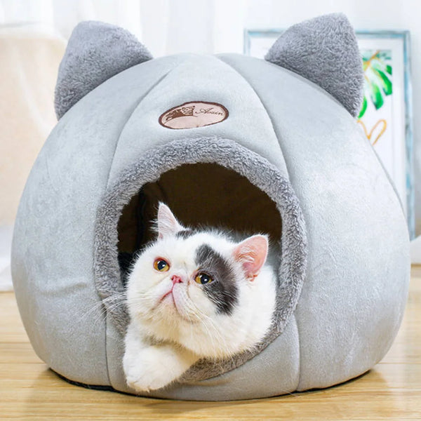 New Deep Sleep Comfort in winter Cat Bed Little Mat Basket for Cat's House Products Pets Tent Cozy Cave Beds Indoor Cats Nest - Premium All Pets - Just $16.20! Shop now at Animal Bargain