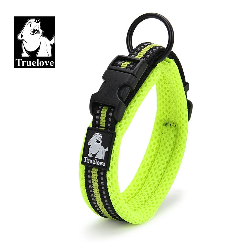 Truelove Adjustable Dog Collar Nylon Mesh Padded Pet Collar Reflective for Dog Training Outdoor Comfortable Dog Necklace for Pet - Premium all pets - Just $37.80! Shop now at Animal Bargain