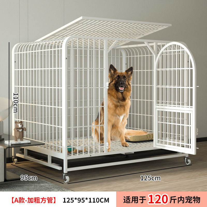 Cage Dog Cage Medium And Large Dog Bold Righting Belt Labrador German Animal Husbandry Indoor Pet Dog Fence Factory - Premium  - Just $301.05! Shop now at Animal Bargain