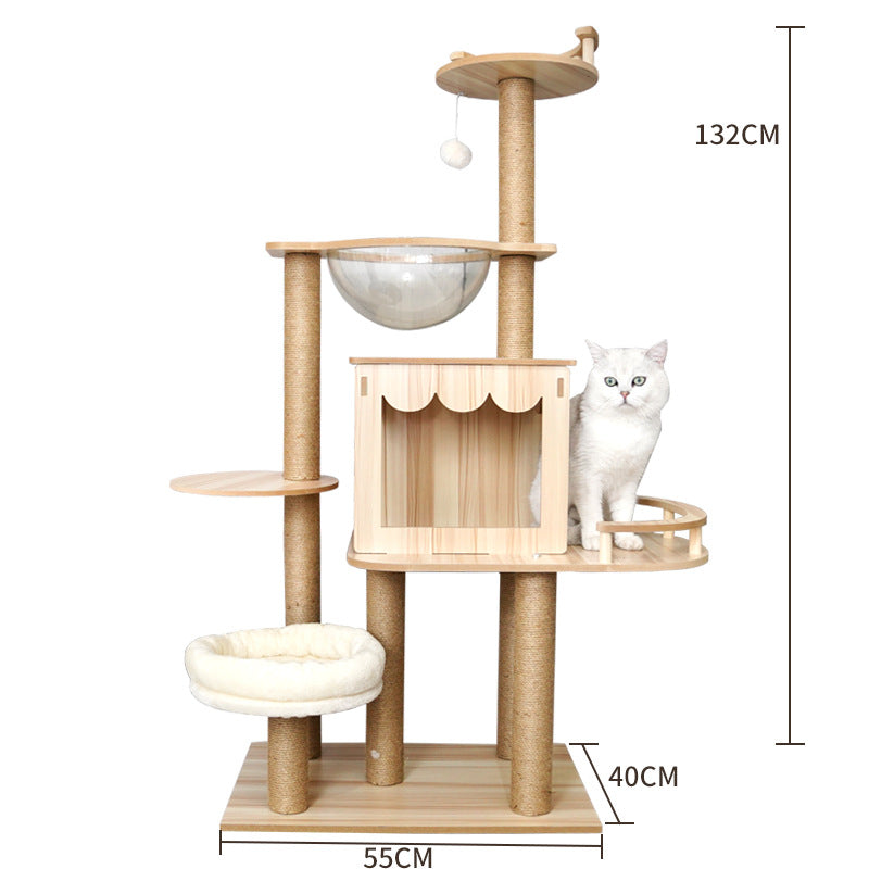 Daifa Foreign Trade Pet Supplies Cat Climbing Rack Cat Nest Cat Scratching Board Cat Tree Cat Supplies Pet Cat Toy Space Capsule - Premium  - Just $165! Shop now at Animal Bargain