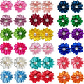 100X Cute Pet Dog Cat Hair Bows Flowers for Dog Wedding Party Holiday Daily Accessories Pet Grooming Bows with Rubber Bands - Premium  - Just $31.05! Shop now at Animal Bargain