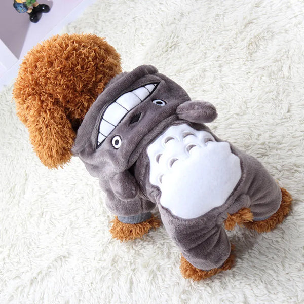 Warm Soft Fleece Pet Dog Cat Clothes Cartoon Puppy Dog Costumes Autumn Winter Clothing For Small Dogs Chihuahua Yorkie Outfits - Premium  - Just $12.15! Shop now at Animal Bargain