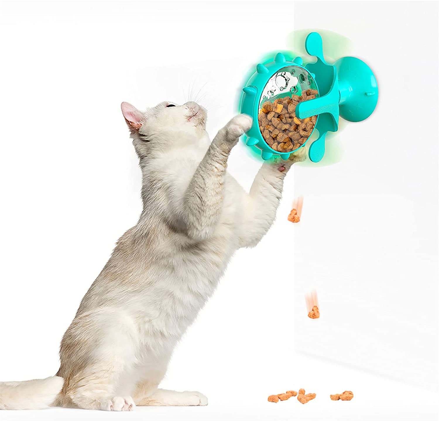 Turntable Leaking Food Cat Toy Training Ball Exercise IQ Cat Feeder Kitten toy pet Toy  Cat food feeder ball Pet Products - Premium Pet Toys - Just $28.35! Shop now at Animal Bargain