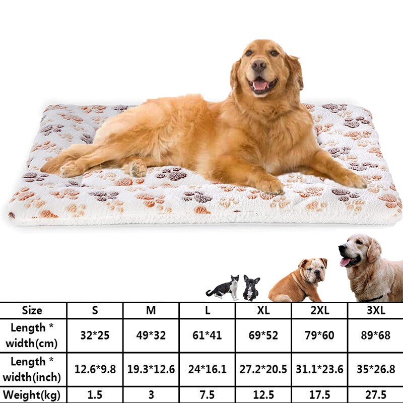 Big dog bed Soft Blanket Flannel Sleeping Pad Dog big Bed Thickened Pet Soft Fur Pad Blanket Mattress Home Warm Carpet Warm - Premium all pets - Just $31.05! Shop now at Animal Bargain