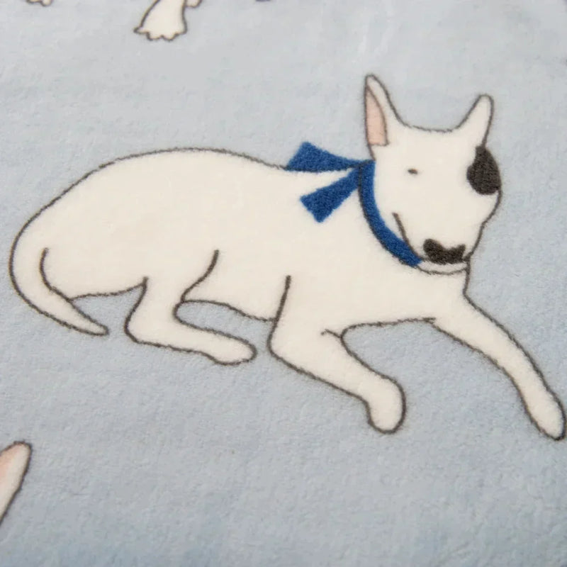 100 x 75cm Cozy Warm Pet Bed Mat Cover Towel Cat Dog Flannel Bull Terrier Printed Soft Blanket For Small Medium Large Puppy Dogs - Premium  - Just $10.80! Shop now at Animal Bargain