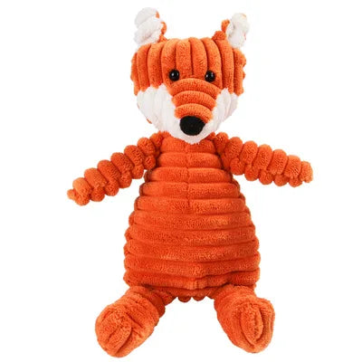 Corduroy Dog Toys for Small Large Dogs Animal Shape Plush Pet Puppy Squeaky Chew Bite Resistant Toy Pets Accessories Supplies - Premium All Pets - Just $11! Shop now at Animal Bargain