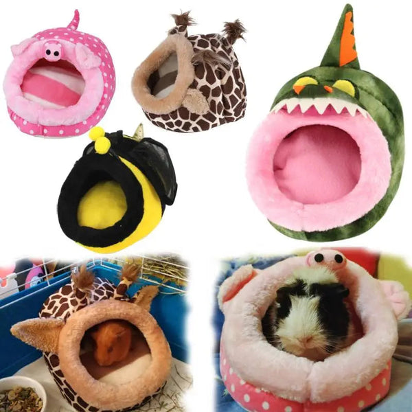 Soft Guinea Pig House Bed Cage for Hamster Mini Animal Mice Rat Nest Bed Hamster House Small Pets Product - Premium All Pets - Just $25.65! Shop now at Animal Bargain